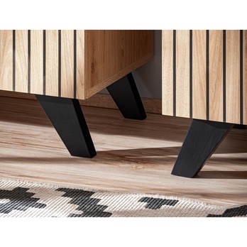 Komoda SEAN prírodná/čierna 10