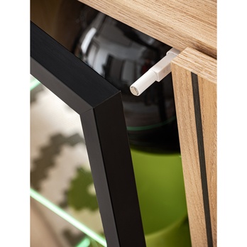 TV komoda SEAN prírodná/čierna 7