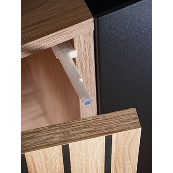 Komoda SEAN prírodná/čierna 8