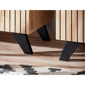 Komoda SEAN prírodná/čierna 10