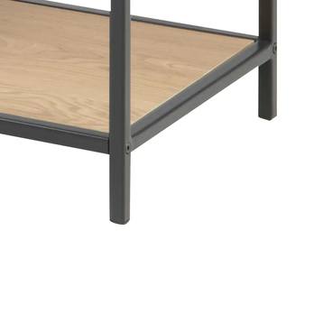 Regál SEANO čierna/divoký dub, šírka 114 cm 4