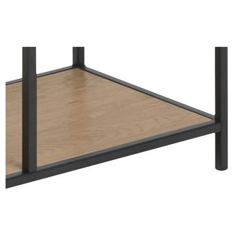 Regál SEANO čierna/divoký dub, šírka 77 cm 4