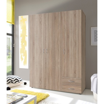 Šatníková skriňa SEBA 3 dub sonoma 1