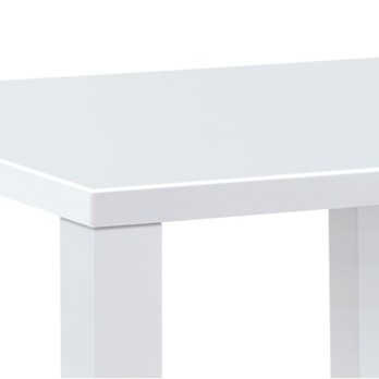 Jedálenský stôl SEBASTIAN biela vysoký lesk, 80x80 cm 2