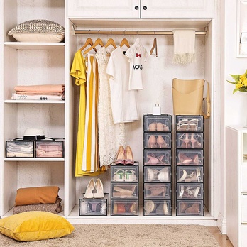 Skrinka na topánky SEE čierna 1