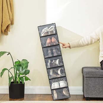 Skrinka na topánky SEE čierna 3