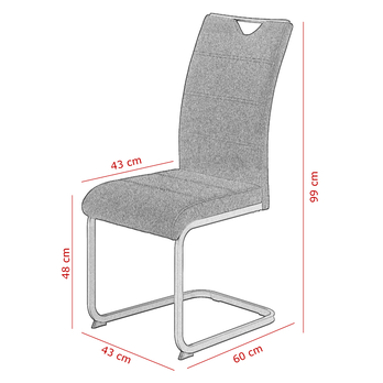 Jedálenská stolička SEIA čierna 5