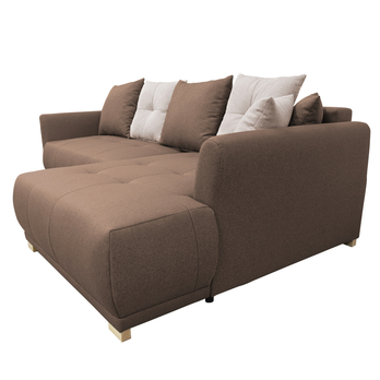 Sedacia súprava SELAVI pravá, hnedá 5