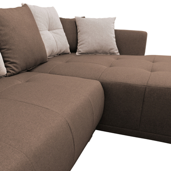 Sedacia súprava SELAVI pravá, hnedá 7