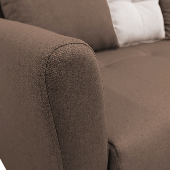 Sedacia súprava SELAVI pravá, hnedá 8