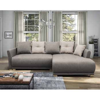 Sedacia súprava SELAVI pravá, svetlosivá 1