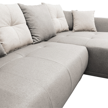 Sedacia súprava SELAVI pravá, svetlosivá 6