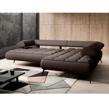 Sedacia súprava SELEDO L pravá, sivohnedá 2