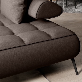 Sedacia súprava SELEDO L pravá, sivohnedá 4