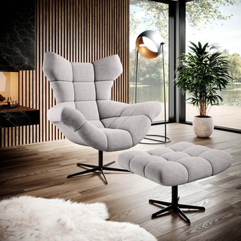 Taburet SENSI svetlosivá 1