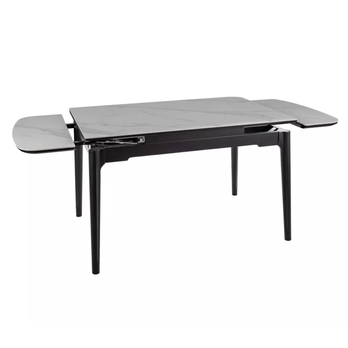 Jedálenský stôl SENTO biela/čierna 4