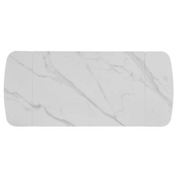 Jedálenský stôl SENTO biela/čierna 6