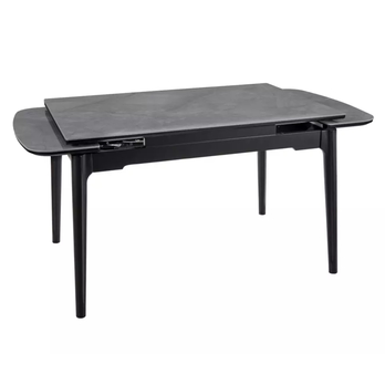 Jedálenský stôl SENTO sivá lesklá/čierna 3