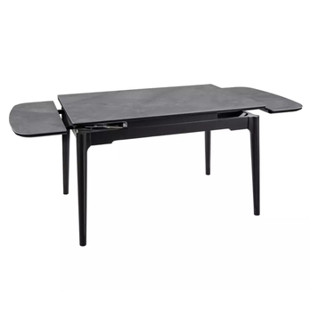 Jedálenský stôl SENTO sivá lesklá/čierna 4