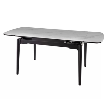 Jedálenský stôl SENTO biela/čierna 2