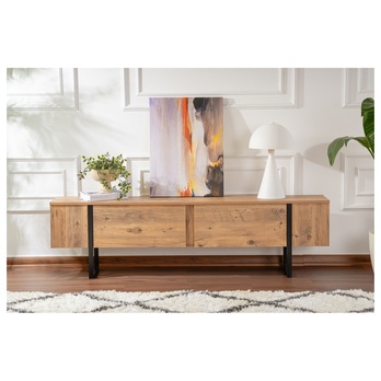 TV stolík SERENITY borovica atlantic/čierna 6