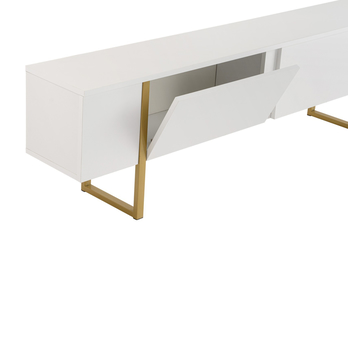 TV stolík SERENITY biela/zlatá 3