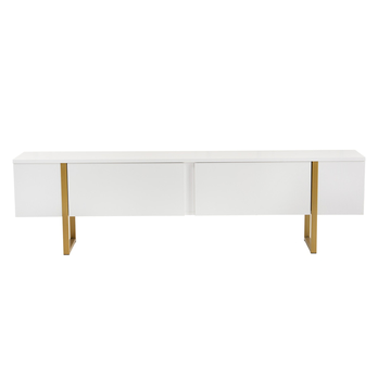 TV stolík SERENITY biela/zlatá 5
