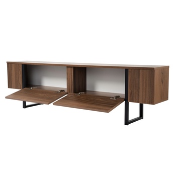 TV stolík SERENITY orech/čierna 2