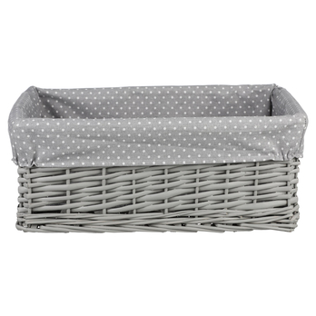 Regálový košík SERGIO sivá, šírka 48 cm 3