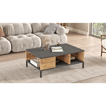 Konferenčný stolík SESMO borovica atlantic/antracitová 3