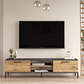 TV komoda SESMO borovica atlantic/antracitová 1