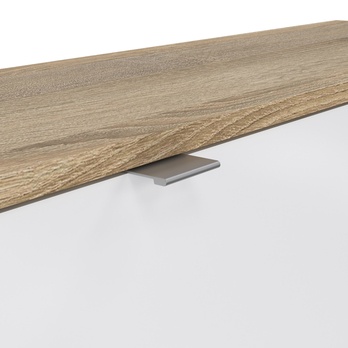 Skriňa na topánky SEVERNE 10 dub/biela vysoký lesk 5