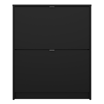 Skrinka na topánky SEVERNE 1 čierna matná 4