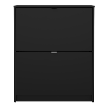 Skrinka na topánky SEVERNE 4 čierna matná 4