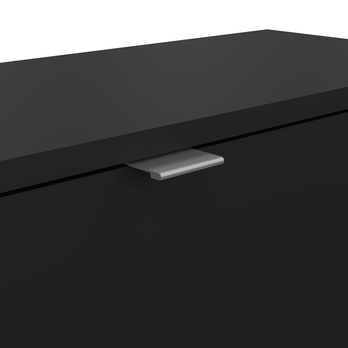 Skrinka na topánky SEVERNE 4 čierna matná 5