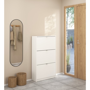 Skrinka na topánky SEVERNE 5 biela 1