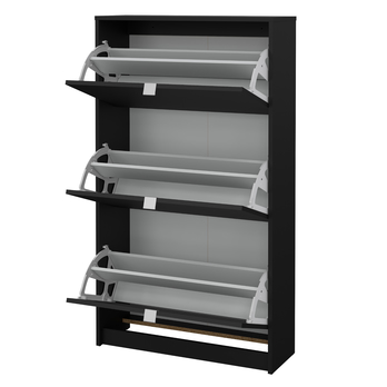 Skrinka na topánky SEVERNE 5 čierna matná 2