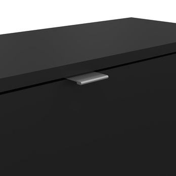 Skrinka na topánky SEVERNE 5 čierna matná 6