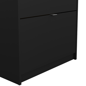 Skrinka na topánky SEVERNE 6 čierna matná 5