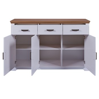 Komoda SEYDIE 3D biela/hnedá 2