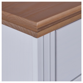 Komoda SEYDIE biela/hnedá 5