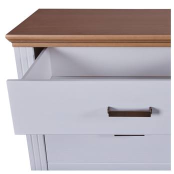 Komoda SEYDIE biela/hnedá 7