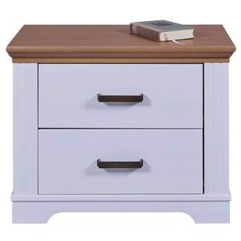 Nočný stolík SEYDIE biela/hnedá 3