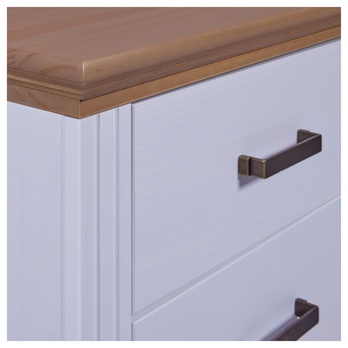 Nočný stolík SEYDIE biela/hnedá 4