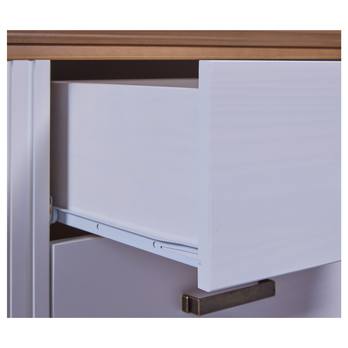 Nočný stolík SEYDIE biela/hnedá 5