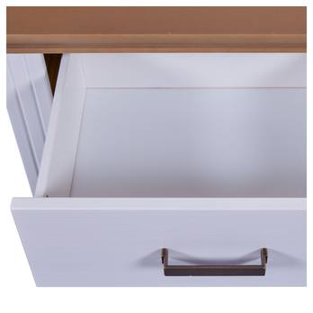 Nočný stolík SEYDIE biela/hnedá 6