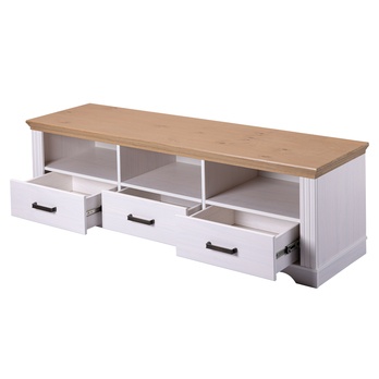 TV stolík SEYDIE biela/hnedá 3