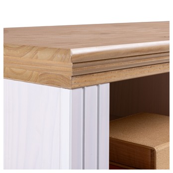 TV stolík SEYDIE biela/hnedá 6