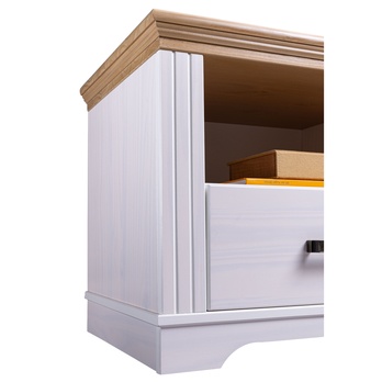 TV stolík SEYDIE biela/hnedá 7