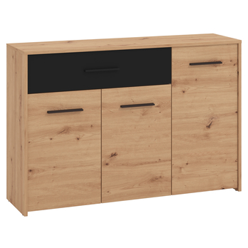 Komoda SHALINI I dub artisan/čierna 3